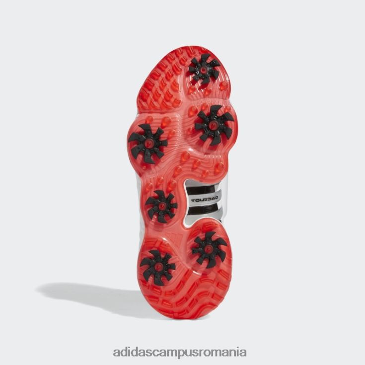 adidas campus romania tour360 22 pantofi de golf boa alb bărbați alb/argintiu/rosu J266N219916