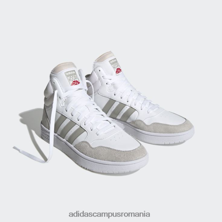 adidas campus romania white hoops 3.0 mid lifestyle baschet pantofi vintage clasici adidas bărbați alb/gri metal J266N219923
