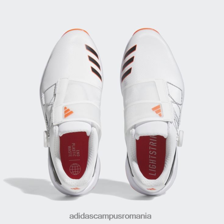 adidas campus romania zg23 boa pantofi de golf alb bărbați alb/negru/rosu J266N219640