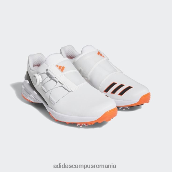 adidas campus romania zg23 boa pantofi de golf alb bărbați alb/negru/rosu J266N219640