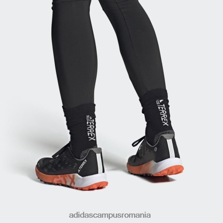 adidas campus romania pantofi de alergare terrex agravic flow gore-tex 2.0 negri bărbați negru/portocaliu J266N2182