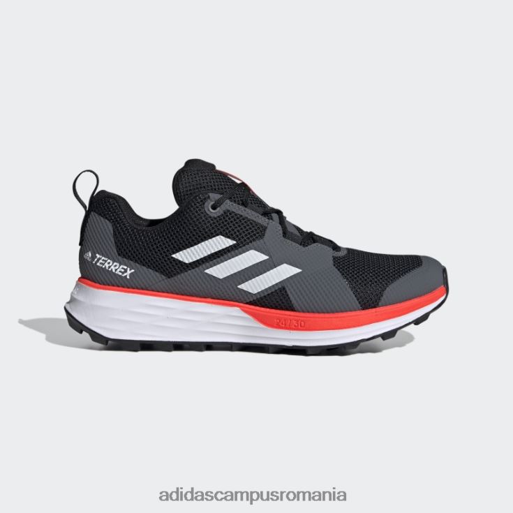 adidas campus romania pantofi de alergare terrex two trail negri bărbați negru/alb/rosu J266N213064