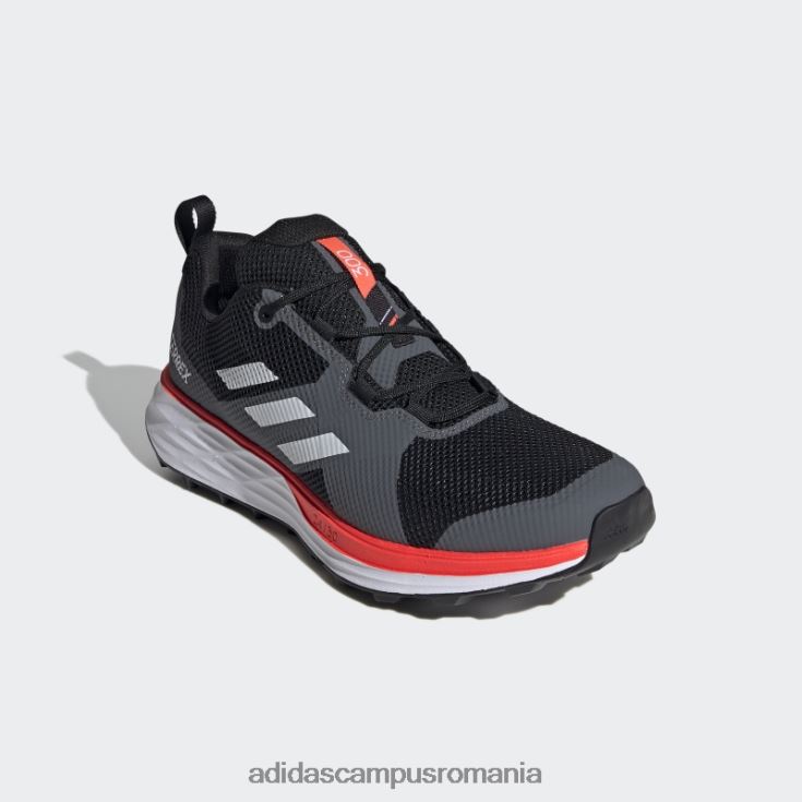adidas campus romania pantofi de alergare terrex two trail negri bărbați negru/alb/rosu J266N213064