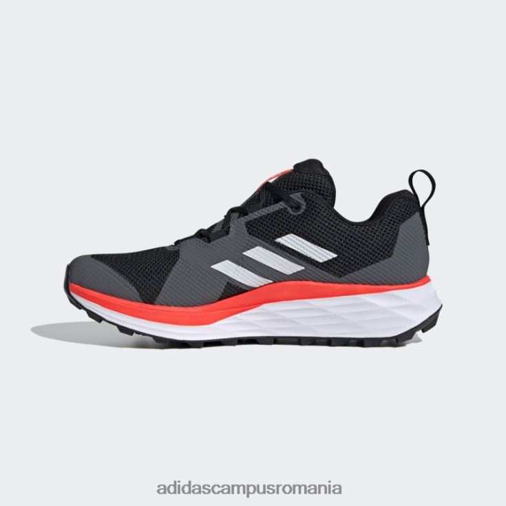 adidas campus romania pantofi de alergare terrex two trail negri bărbați negru/alb/rosu J266N213064