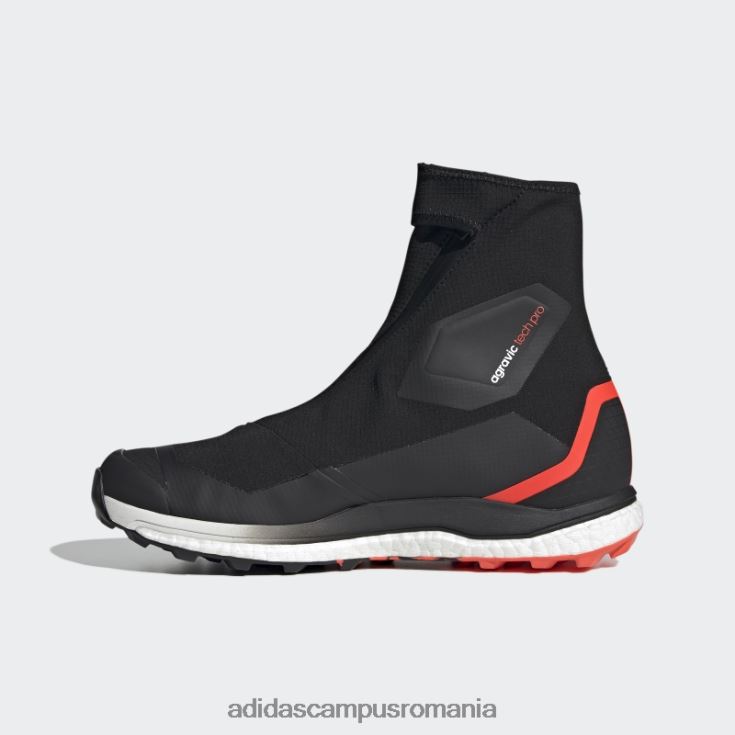 adidas campus romania pantofi negri terrex agravic tech pro trail running bărbați negru/alb/rosu J266N213054