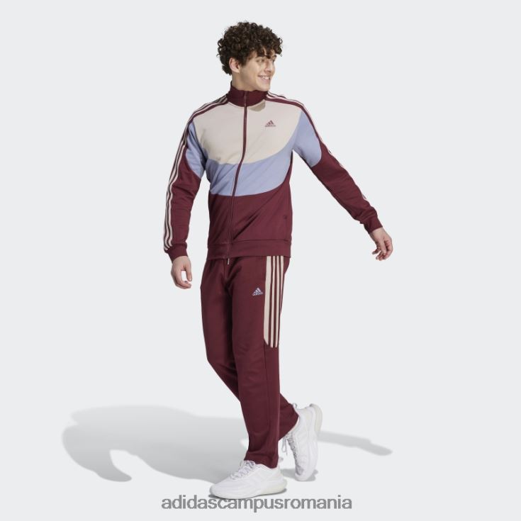 adidas campus romania costum de trening colorblock roșu adidas bărbați roșu J266N221438