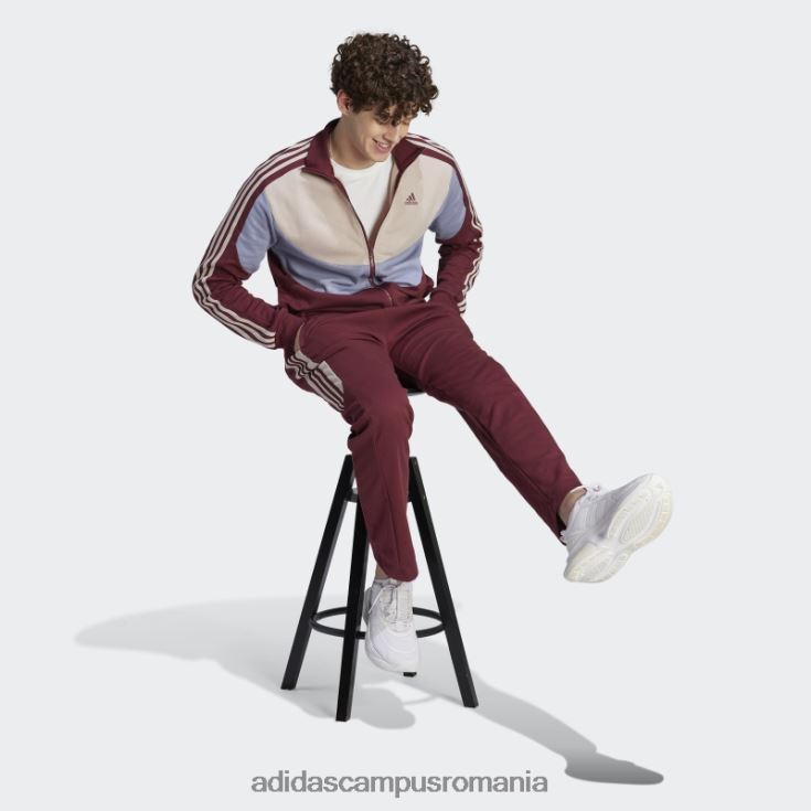 adidas campus romania costum de trening colorblock roșu adidas bărbați roșu J266N221438