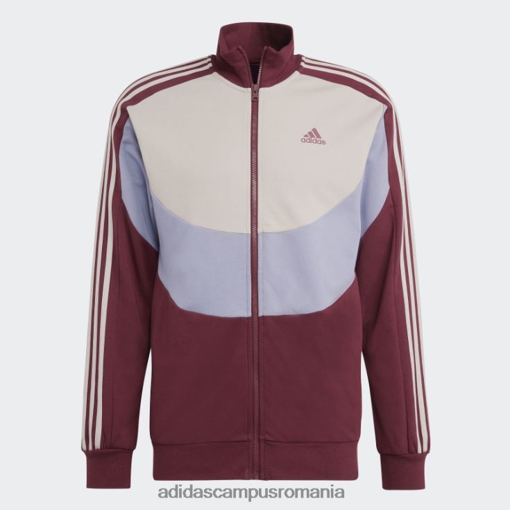 adidas campus romania costum de trening colorblock roșu adidas bărbați roșu J266N221438