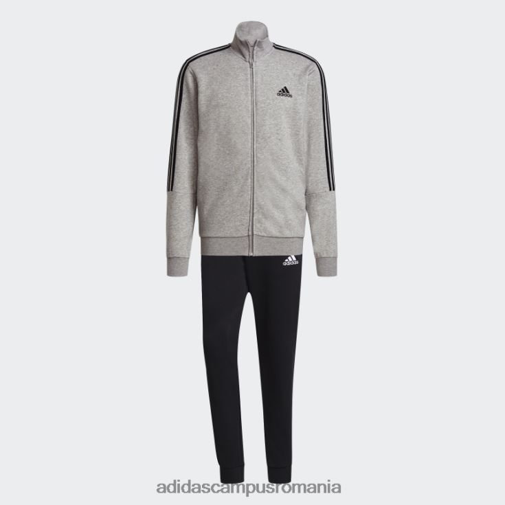 adidas campus romania costum de trening gri mediu aeroready essentials cu 3 dungi adidas bărbați gri mediu/negru J266N221435