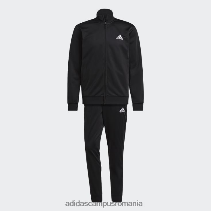 adidas campus romania costum de trening negru primegreen essentials cu logo mic bărbați alb negru J266N220849