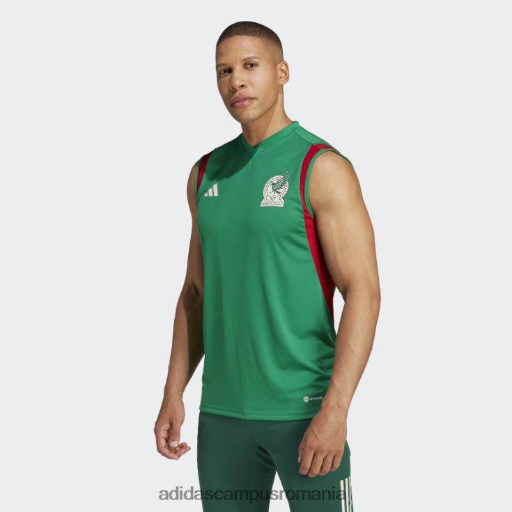 adidas campus romania tricou de antrenament fără mâneci tiro 23 mexic verde bărbați verde J266N221440