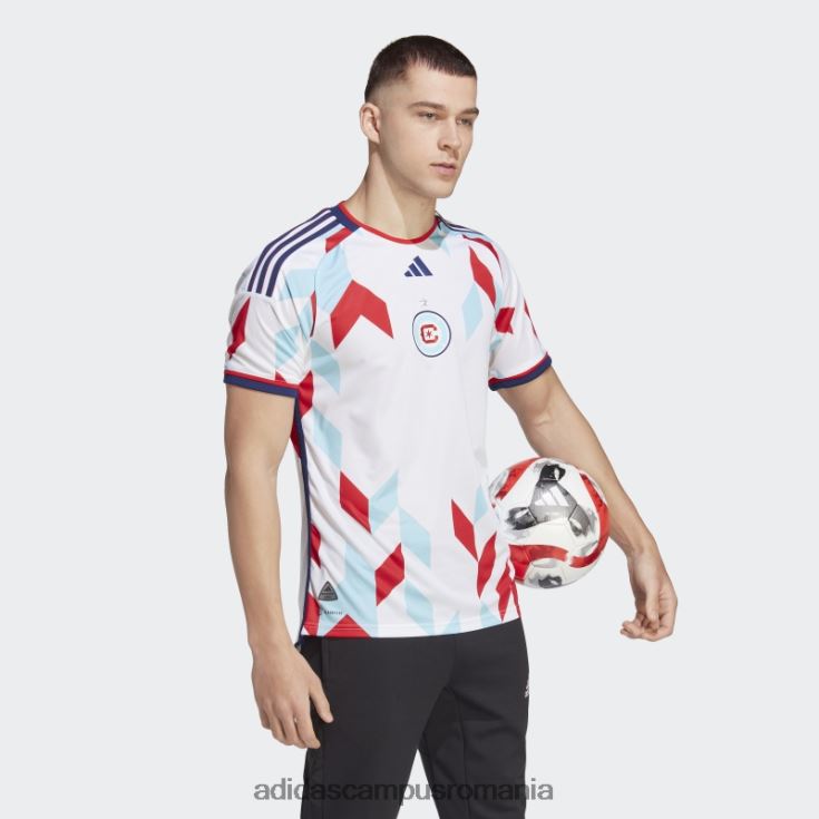 adidas campus romania Chicago Fire 23/24 deplasare tricou autentic alb bărbați cer alb/noapte J266N220552