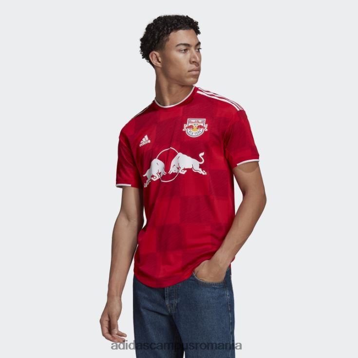 adidas campus romania New York Red Bulls 22/23 deplasare tricou autentic roșu bărbați rosu alb J266N220443