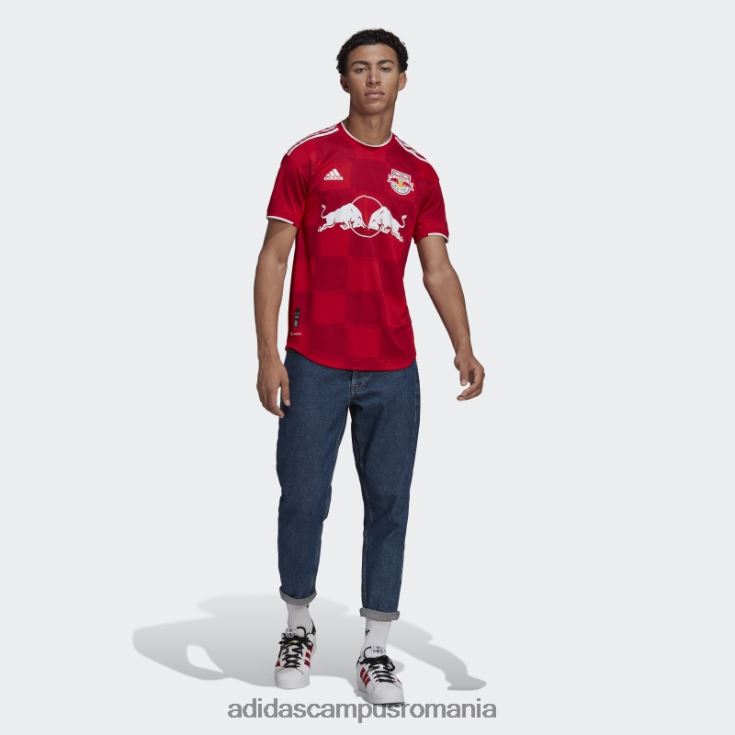 adidas campus romania New York Red Bulls 22/23 deplasare tricou autentic roșu bărbați rosu alb J266N220443