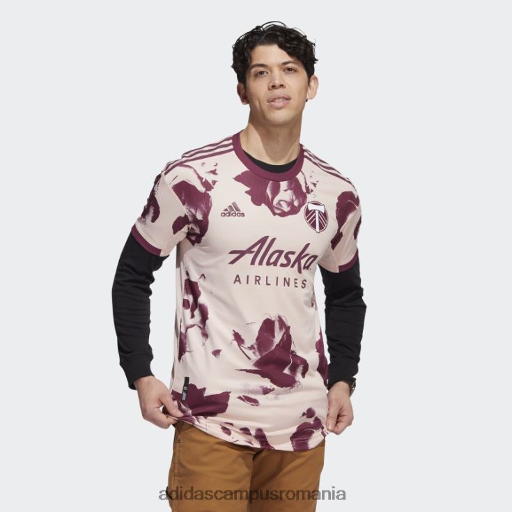 adidas campus romania Portland timbers roz vapor 22/23 deplasare tricou autentic bărbați vapor roz/crimson J266N220410