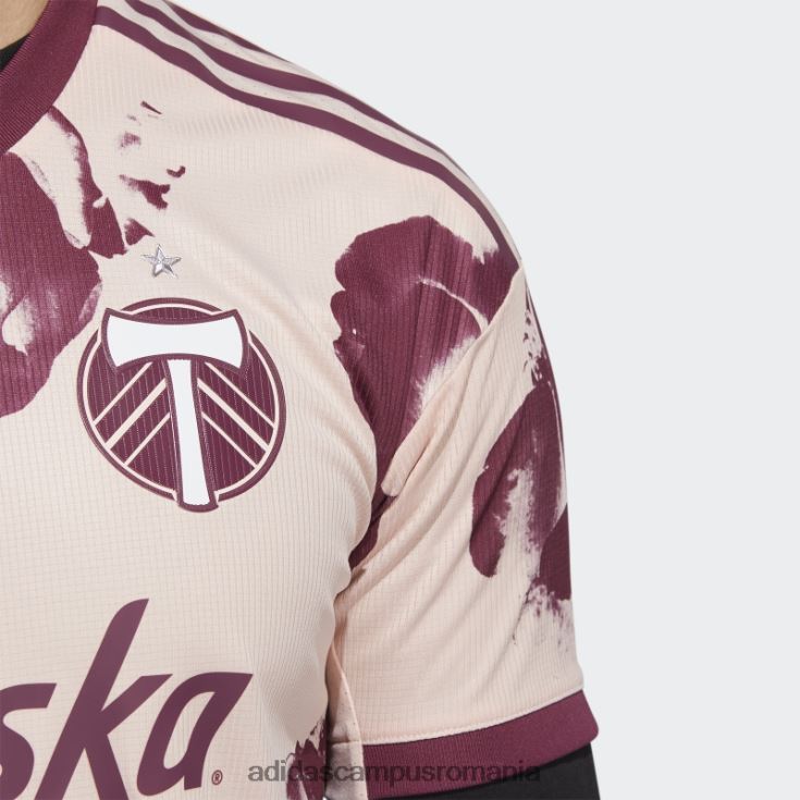 adidas campus romania Portland timbers roz vapor 22/23 deplasare tricou autentic bărbați vapor roz/crimson J266N220410