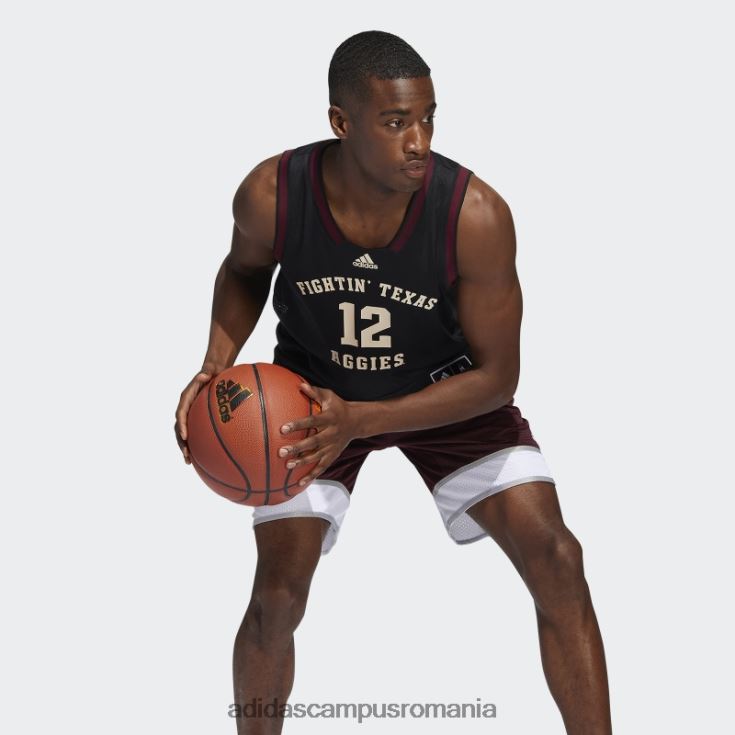 adidas campus romania Tricou aggies swingman negru adidas bărbați negru/fildeș J266N220592