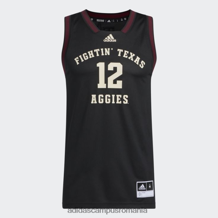 adidas campus romania Tricou aggies swingman negru adidas bărbați negru/fildeș J266N220592