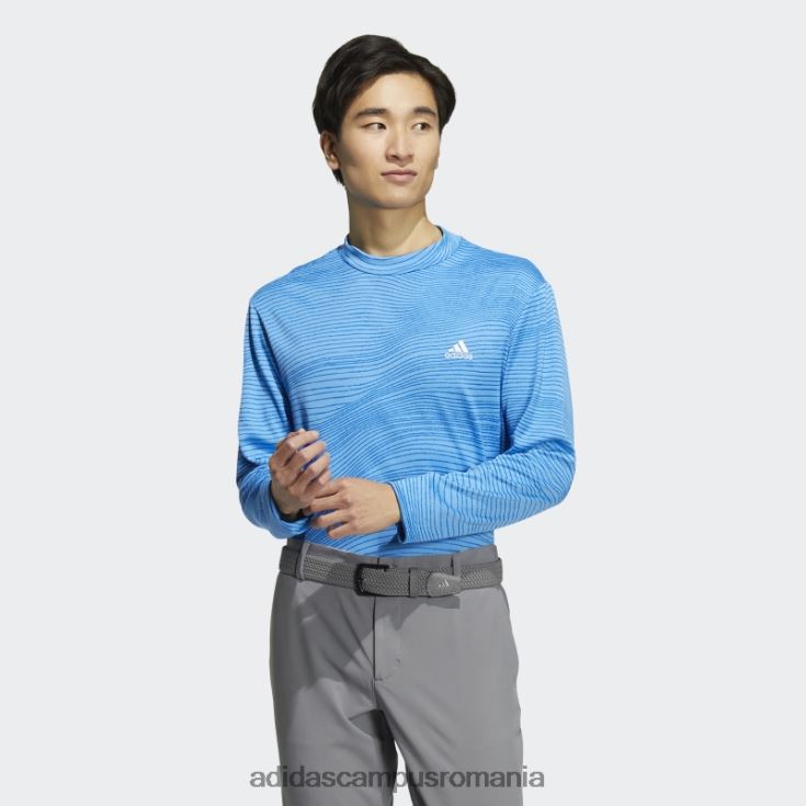adidas campus romania cămașă albastră cu mânecă lungă, făcută pentru a fi refăcută bărbați albastru J266N220554