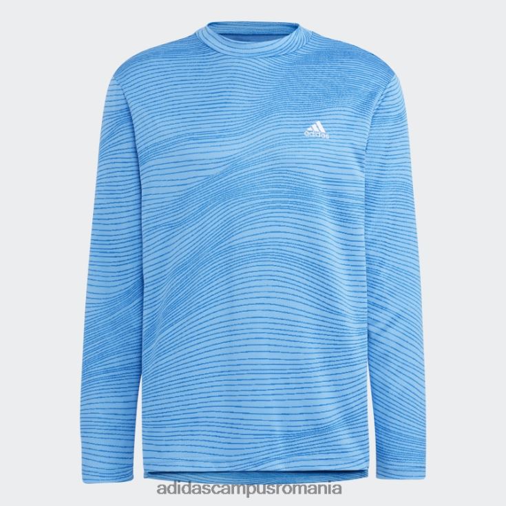 adidas campus romania cămașă albastră cu mânecă lungă, făcută pentru a fi refăcută bărbați albastru J266N220554