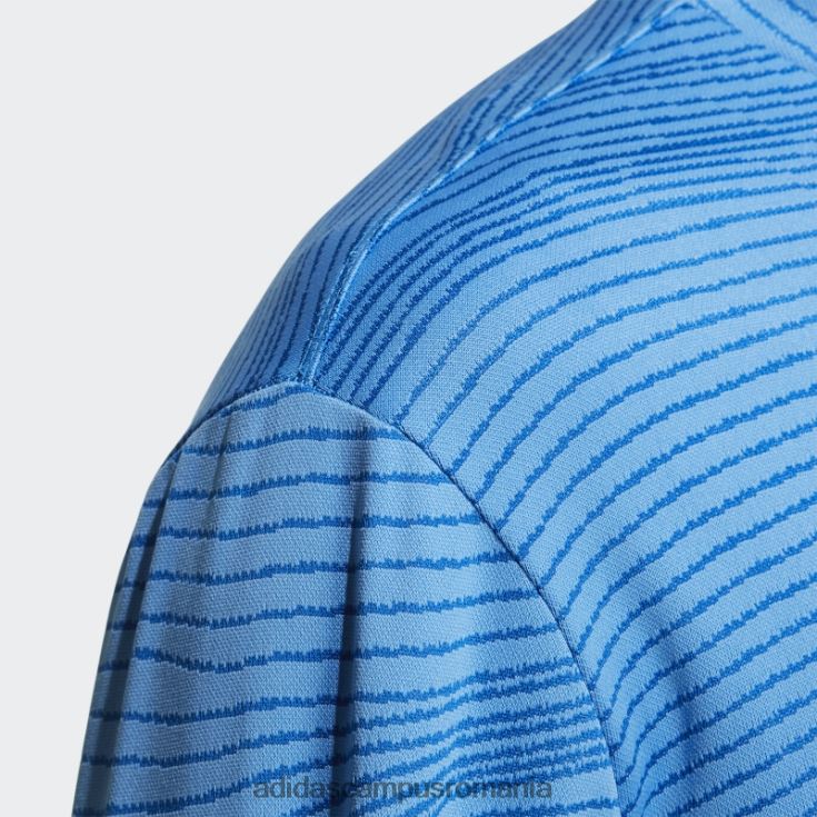 adidas campus romania cămașă albastră cu mânecă lungă, făcută pentru a fi refăcută bărbați albastru J266N220554