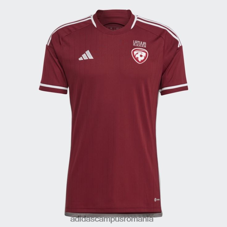 adidas campus romania coll burgundy letonia 22 tricou acasă adidas bărbați coll visiniu J266N220613