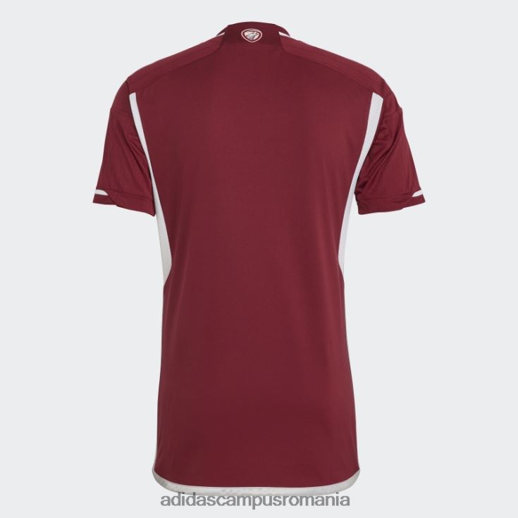 adidas campus romania coll burgundy letonia 22 tricou acasă adidas bărbați coll visiniu J266N220613