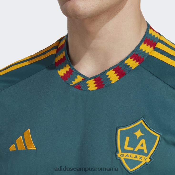 adidas campus romania fashion la galaxy 23/24 deplasare tricou colegiu auriu bărbați verde mister/aur colegiu J266N220350