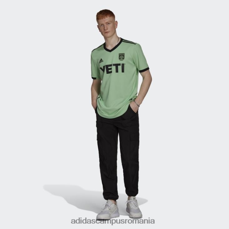 adidas campus romania glory mint austin fc 22/23 deplasare tricou autentic adidas bărbați glorie mentă/negru J266N220589