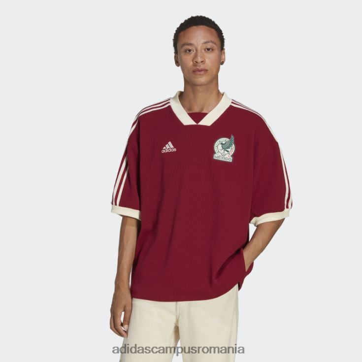 adidas campus romania mexico icon jerse coll burgundy bărbați coll visiniu J266N220725