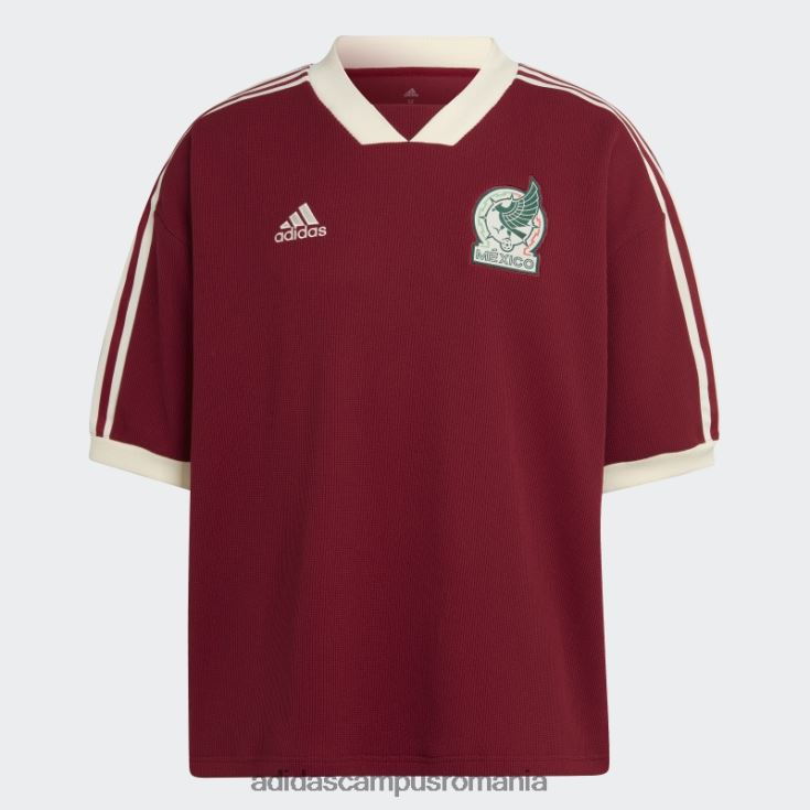 adidas campus romania mexico icon jerse coll burgundy bărbați coll visiniu J266N220725
