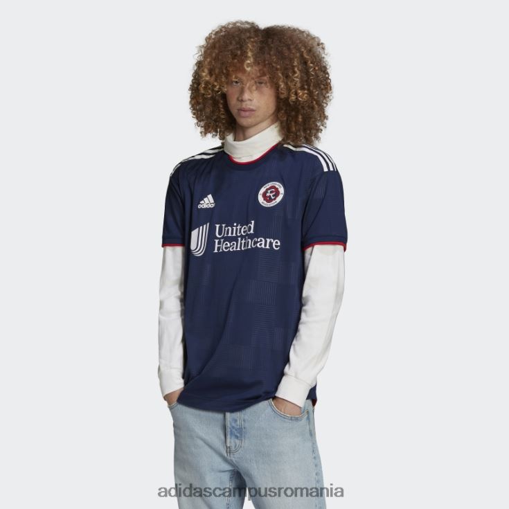 adidas campus romania night indigo New England Revolution 22/23 tricou de acasă autentic bărbați noapte indigo/roșu J266N220585