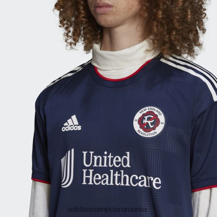 adidas campus romania night indigo New England Revolution 22/23 tricou de acasă autentic bărbați noapte indigo/roșu J266N220585