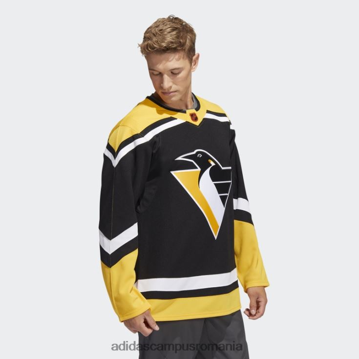 adidas campus romania pinguini tricou autentic revers retro cu semnătură neagră bărbați negru J266N220588