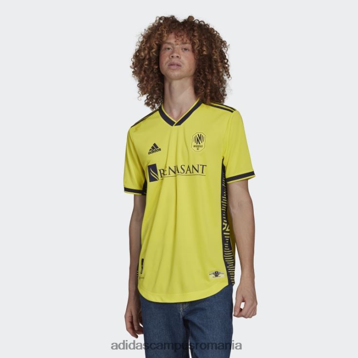 adidas campus romania soc galben nashville sc 22/23 home tricou autentic adidas bărbați galben șoc/cerneală nobilă J266N220553