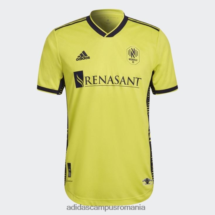 adidas campus romania soc galben nashville sc 22/23 home tricou autentic adidas bărbați galben șoc/cerneală nobilă J266N220553