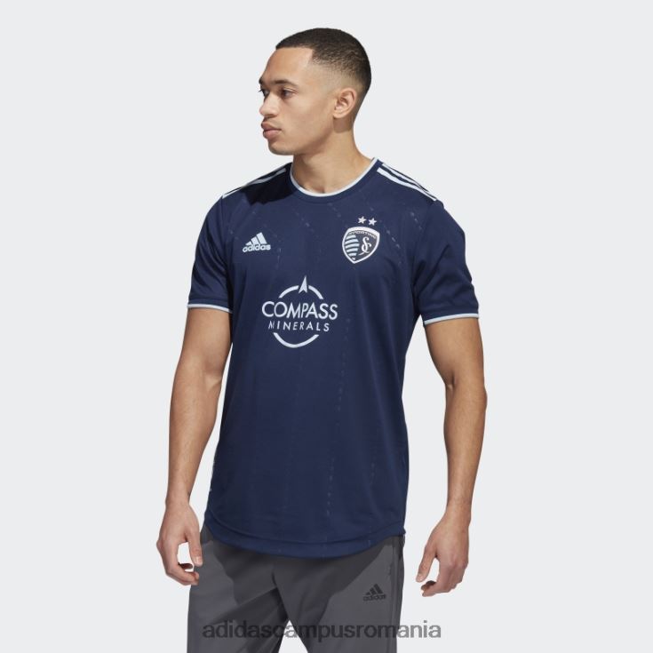 adidas campus romania sporting Kansas City 22/23 deplasare tricou autentic noapte indigo bărbați indigo de noapte J266N220834