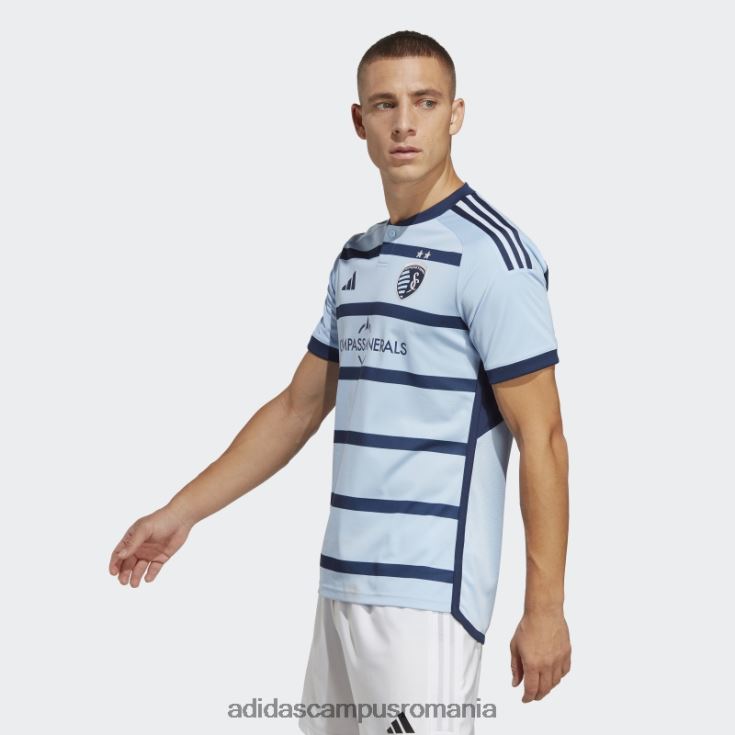 adidas campus romania sporting kansas city 23/24 acasă tricou autentic albastru strălucitor bărbați albastru strălucitor/indigo noapte J266N220612