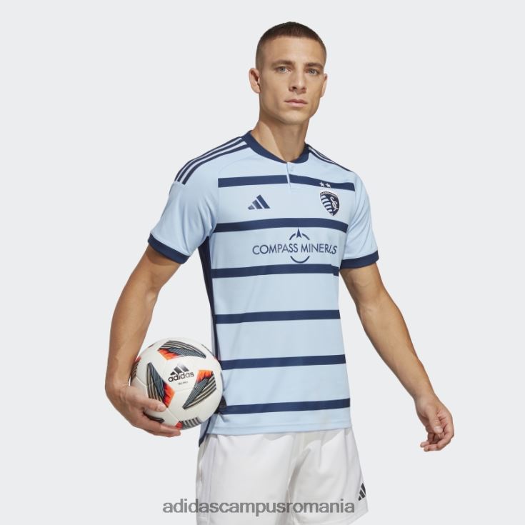 adidas campus romania sporting kansas city 23/24 acasă tricou autentic albastru strălucitor bărbați albastru strălucitor/indigo noapte J266N220612