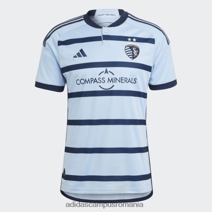 adidas campus romania sporting kansas city 23/24 acasă tricou autentic albastru strălucitor bărbați albastru strălucitor/indigo noapte J266N220612