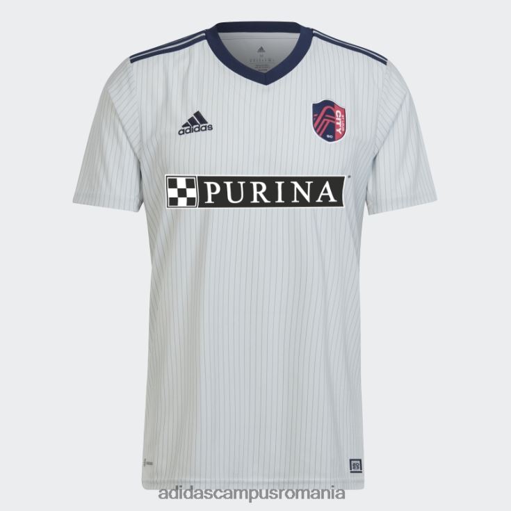 adidas campus romania st. gri. tricou deplasare lui louis city sc 23 bărbați gri/indigo noapte J266N220536