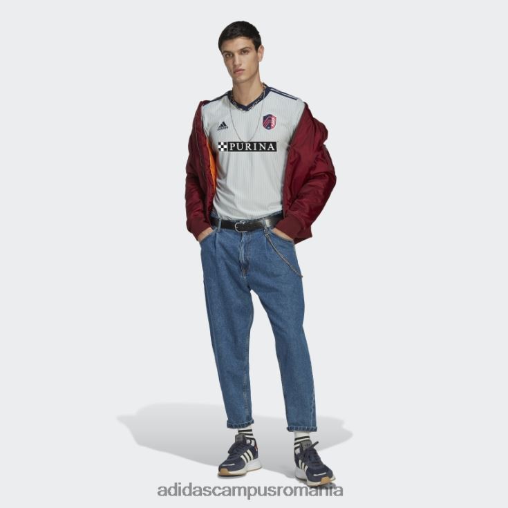 adidas campus romania st. gri. tricou deplasare lui louis city sc 23 bărbați gri/indigo noapte J266N220536