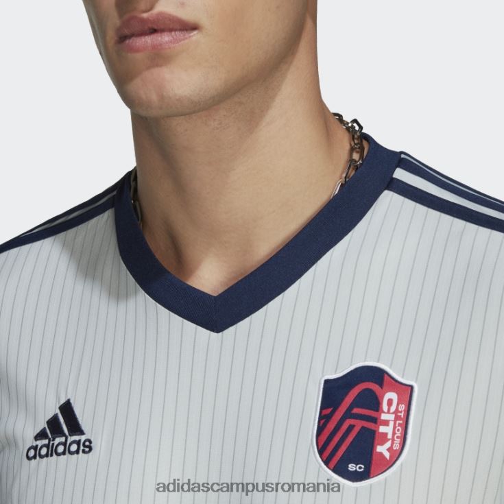 adidas campus romania st. gri. tricou deplasare lui louis city sc 23 bărbați gri/indigo noapte J266N220536