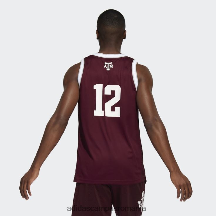 adidas campus romania tricou aggies swingman maro adidas bărbați maro/alb J266N220670