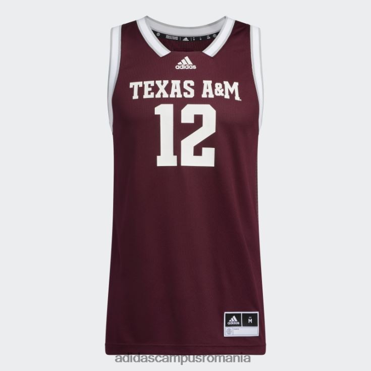 adidas campus romania tricou aggies swingman maro adidas bărbați maro/alb J266N220670