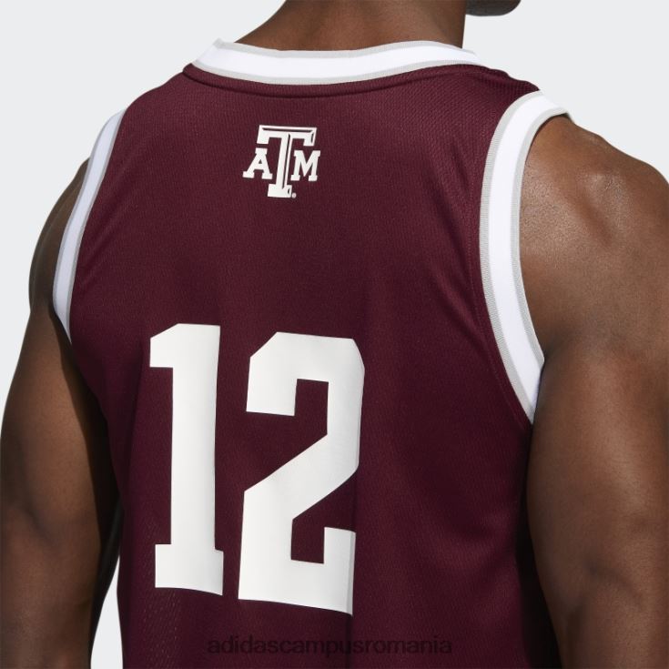 adidas campus romania tricou aggies swingman maro adidas bărbați maro/alb J266N220670