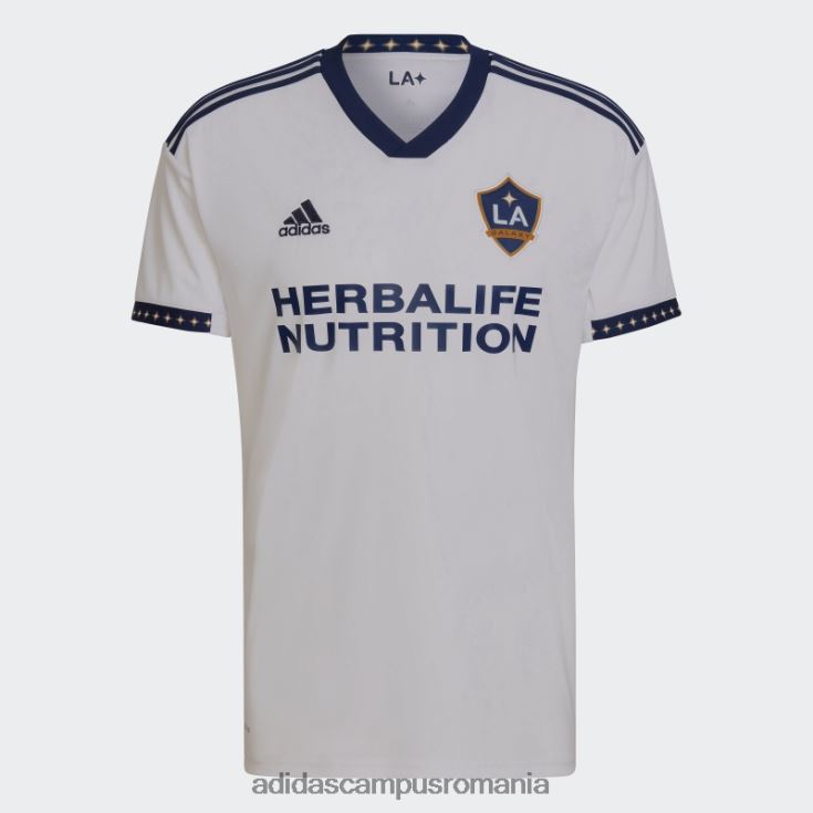 adidas campus romania tricou alb la galaxy 22/23 acasă bărbați alb/albastru închis J266N220579