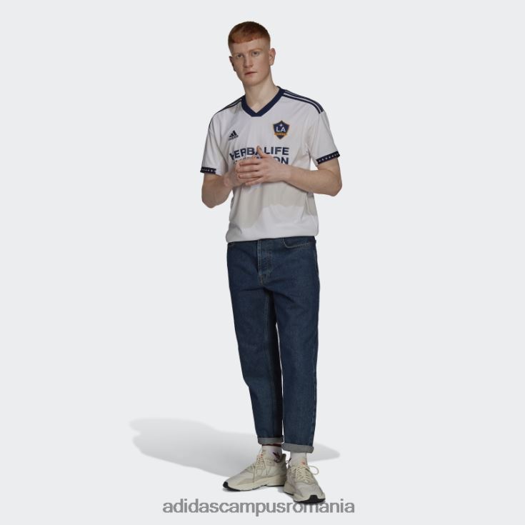 adidas campus romania tricou alb la galaxy 22/23 acasă bărbați alb/albastru închis J266N220579