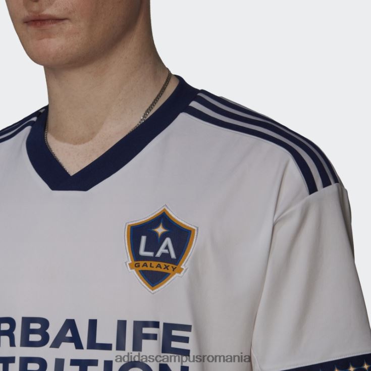 adidas campus romania tricou alb la galaxy 22/23 acasă bărbați alb/albastru închis J266N220579