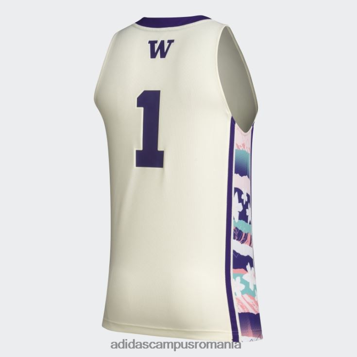 adidas campus romania tricou alb washington hbe bărbați alb/mov de facultate J266N220675